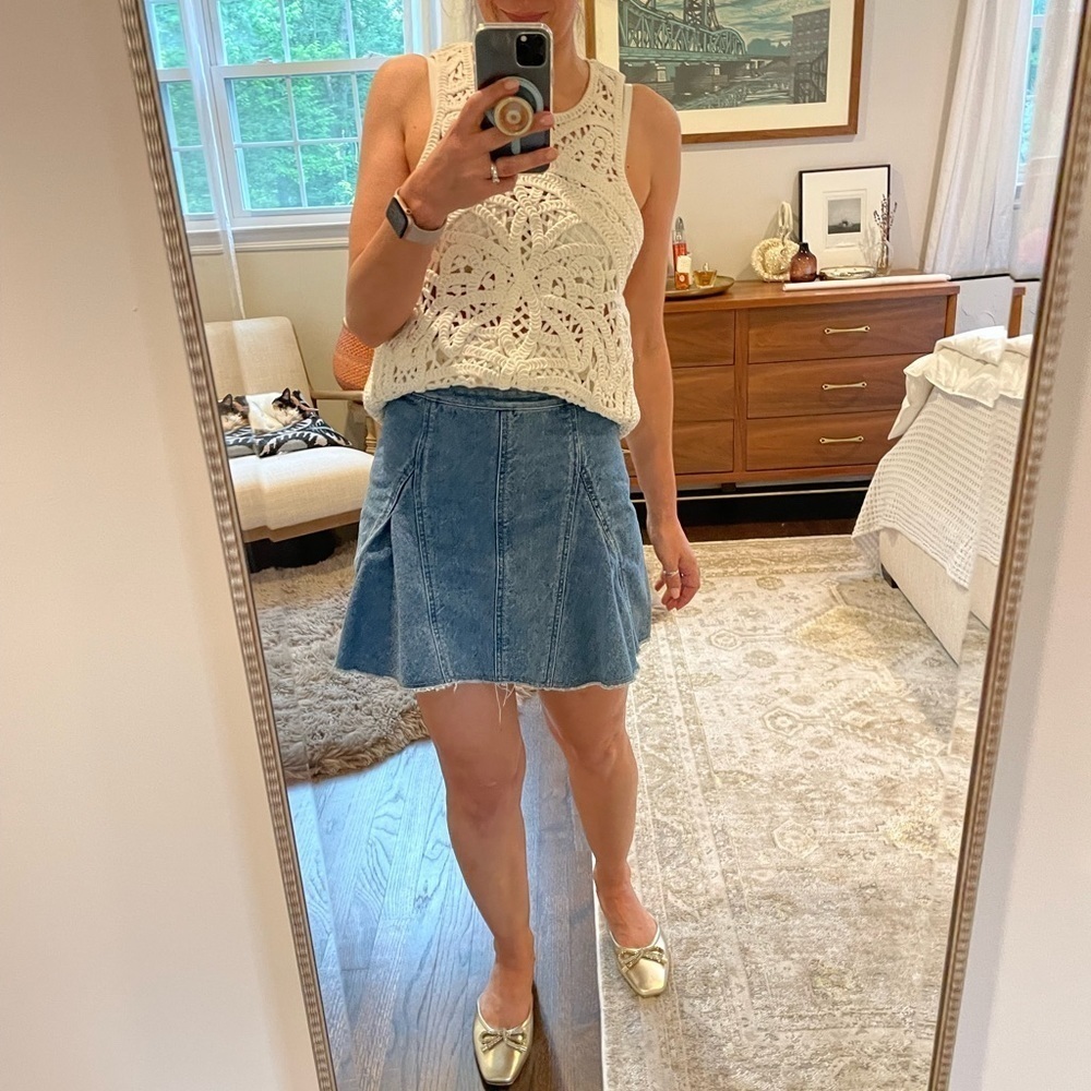 3.1 Phillip Lim Denim Mini Skirt